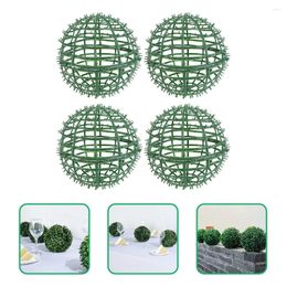 Decorative Flowers 4 Pcs Flower Arrangement Wire Wreath Frame Shelf Plants Woodland Nursery Decor Bouquet