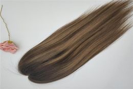 Selling Customised Highlight Colour Mono Lace With Pu Around Human Hair Toppers for Thinning Hair Women75744806157832