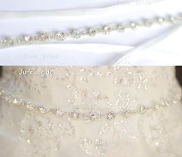 High Quality Bridal Sash Glass Crystal Rhinestone Bridal Belt Bridal Accessory Special Occasion Dress Sash Casual Belt with Ribbon3337417