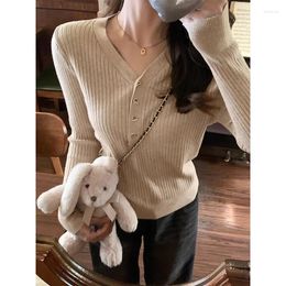Women's T Shirts Fashion 2024 Women Tops Loose Stripe Design Winter Autumn T- Shirt Female Clothing Sexy Crop Top Clothes Casual Blouse Y2k