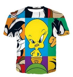 Newest Fashion MensWomans Cartoon Looney Tunes Summer Style Tees 3D Print Casual TShirt Tops Plus Size BB01384170033