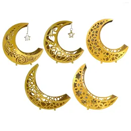 Plates Moon Eid Mubarak Serving Tray Dessert Pastry Display Holder Metal Star Dinner Plate For Party Supplies Decoration