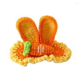 Hair Accessories Carrot Ears Barrette Retro Clip Jewelry Accessory Crocheted Hairpin 264E