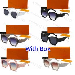 Mens Designer Sunglasses Outdoor Shades Fashion Classic Round Lady Sun glasses for Women Luxury Eyewear Mix Color Optional with box
