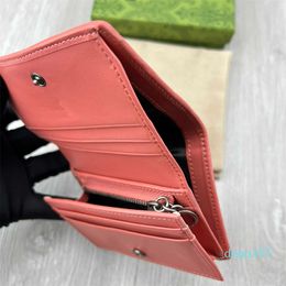 Designer Wallet unisex leather Purse Card Holder Women men Short Clip Fashion Card holder Coin Purses