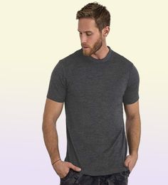 100 Superfine Merino Wool T shirt Mens Base Layer Shirt Wicking Breathable Quick Dry AntiOdor Noitch USA Size 2206077512354