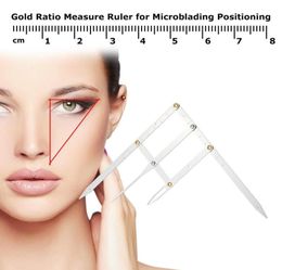 Women Golden Ratio Calipers Positioning Ruler for Eyebrow Makeup Caliper Useful Portable Measure Stainless Steel For Women1909768