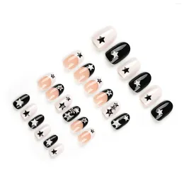 False Nails Black Ssy Ultra-flexible Long Lasting Fake For Daily And Parties Wearing