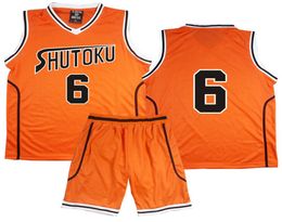 Anime Kuroko no Basuke Basket Cosplay costume Shutoku School Uniforms Midorima Shintaro Men Jersey Sportswear Tshirt Shorts Set5326444
