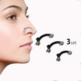 Nose Up Lifting Shaping Clip Clipper Shaper Bridge Straightening Beauty Nose Clip Corrector Massage Tool 3 Sizes No Pain XB13132599