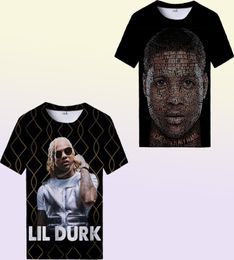 Men039s TShirts Rapper Lil Durk 3D Printed T Shirt Men Women Summer Casual Cool Hip Hop Fashion Street Oversized Tshirt Tee T6069880
