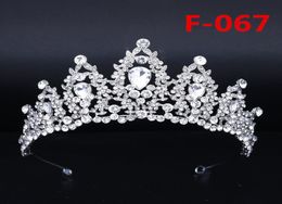 Bridal Big Crown Headpieces Rhinestone Cake Crown Headdress Princess Headpieces Wedding Bridal Accessories Prom Dresses For Party 3957466