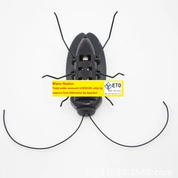 New toy Kids Solar Toys Power Energy Solar Cockroach 6 Legs Black Children Insect Bug Teaching Fun Gadget Toy Gift For Kids ZZ