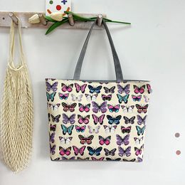 Nuova borsa per ascelle portatile in tela stampata per pendolari casual da donna