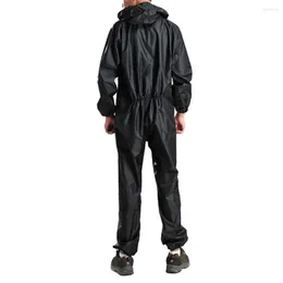 Men's Trench Coats Motorcycle Work Raincoat Overalls Rain Suit Fashionable And Waterproof Black Colour Available In Sizes M 3XL