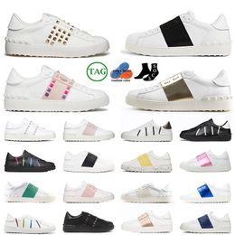 Designer Men Women Luxury Open Change Platform Sneakers Casual Shoes Spikes Black White Red Pink Blue Green Off Silver Vintage Designer Low Trainers Big Size 12