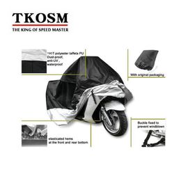 TKOSM S M L XL XXL XXXL Waterproof Outdoor Indoor Motorcycle Cruisers Street Sport Bikes Cover UV Protective Motorbike Rain Dust1724831