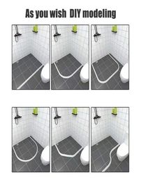 Bath Mats Bathroom And Kitchen Water Stopper Flood Barrier Rubber Dam Silicon Dry Wet Separation Retaining Strip27132522389450