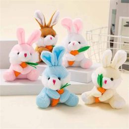 Party Supplies 10cm Easters Bunnys Plush Toys Hunting Rabbit Keychain Happy Easter Day Decor For Home Kids Easter Stuffed Toy