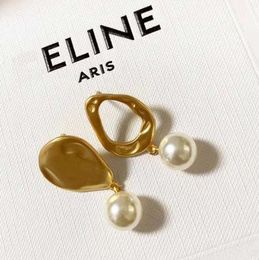 Saijia Pearl Earrings French net red design simple fashion earrings female S925 silver needle5564001