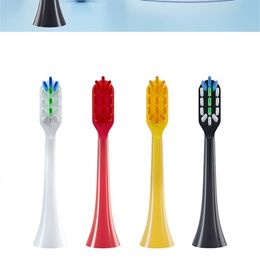 4 Different Colours Toothbrush Head Soft Bristles Electric Replacement 240127