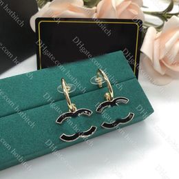 Classic Brand Letter Ear Studs High Quality Designer Earrings Lady Pendant Earrings Luxury Dinner Jewellery Gift For Women With Box