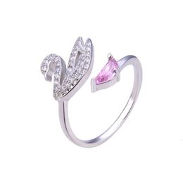 Swarovskis Rings Designer Women Original Quality Band Rings Diamond Set S925 Silver Ring Elegant Small Fragrance Fashion Girls Ring