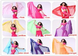 2016 High quality women cheap chiffon belly dance veil silk red for 250120 cm8412395