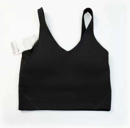 2024 Yoga outfit lu-20 U Type Back Align Tank Tops Gym Clothes Women Casual Running Nude Tight Sports Bra Fitness Beautiful Underwear Vest Shirt 6613ess
