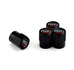 Tire Valve Caps Cover For Audi A1 A3 A4 A5 A6 A7 A8 Q2 Q3 Q5 Q7 TT S line S3 S4 S5 S6 R8 RS Car sticker accessories