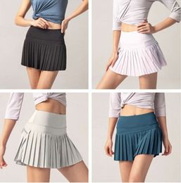 Align lululemenlI Yoga Seamless Short Skirt Breathable Fitness Womens Sports High Waist Quick Dry Workout Sportswear 8895ess