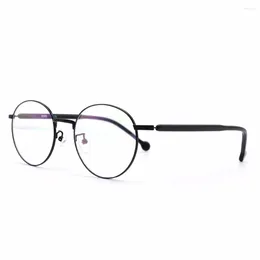 Sunglasses Frames HKUCO Black Metal Frame Clear Lens Eyewear Glasses