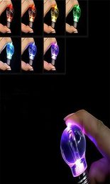 LNRRABC 1 Pc Unisex New Popular Charming Clear LED Light Lamp Bulb Change Colours Key Chain Gift3997516