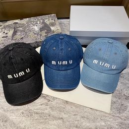 2023 Baseball Caps Snapbacks Men Women Sport Miui Peaked Snapback Sun Hat Unisex Summer Fashion Travel Denim Hip Hop Gorras Casquette