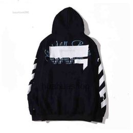 Mens Hoodies Sweatshirts 2024 %60 Off Style Trendy Fashion Sweater Painted Arrow Crow Stripe Loose Hoodie and Coatjqm1off T-shirts Offs White Ol4f