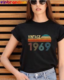 Women's T Shirts Women's Made In 1969 Shirt Fashion Men Woman Cotton Short Sleeve Tee Vintage Streetwear Tops 60th Birthday Gift TShirt