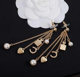 Top quality drop earring with pearl and bottle shape for women wedding jewelry gift tassel design PS35953309787