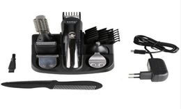 Kemei 100-240V kemei 5 in 1 electric shaver titanium clipper beard razor men styling tools shaving machine for barb3571206