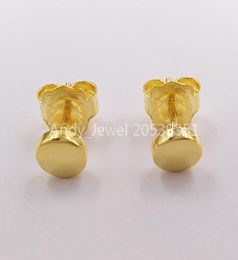 Alecia Earrings Stud In Gold Ref Bear Jewellery 925 Sterling Fits European Jewellery Style Gift Andy Jewel 9122130002857211