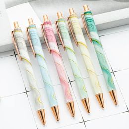 Pcs Retractable Ballpoint Pen Cute Thermal Printing Design Simple Metal Stationery School Office Supplies