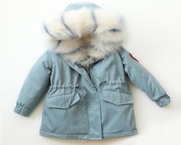 30 Winter Warm Kids Fur Coat Hooded Removable Toddler Boy Jackets Thick Girls Outerwear Clothes Teenager Children Windbreakers4352380