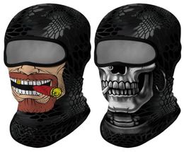 Bandanas Skull Balaclava Motorcycle Full Face Mask UV Protection Biker Neck Gaiter Hunting Camping Bandana Head Scarf Shield Summe7237035