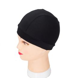 6pcslot Wig Cap Spandex Dome Cap Black0123456789104018646