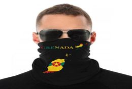 Scarves Grenada Map Flag Scarf Neck Face Mask Men Women Halloween Tube Tubular Bandana Protective Headwear Outdoor Hiking37356686168190