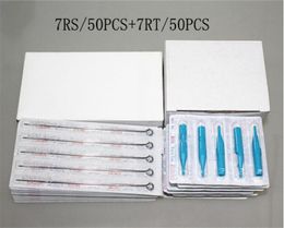 7RS7RT 50PCS Tattoo Needles With Tubes Mixed Sterile Tattoo Needles And Disposable Tattoo Tips 8410957