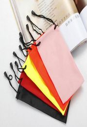 500pcs waterproof leather plastic sunglasses pouch soft eyeglasses bag glasses case many Colours mixed 179cm3437322