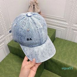 designer baseball cap denim style outdoor travel Casquette Sun hat good nice