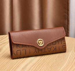 Designer Fashion women Long wallet PU Leather wallet single Hasp wallets lady ladies long classical purse with card Phone Pocket small handbag