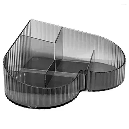 Storage Boxes Desktop Case Heart-Shaped Lipstick Brush Holder Cute Cosmetic Vanity Organizer Divided Holiday Gifts