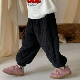 Trousers Winter Baby Warm Fleece Little Girl Cotton Harem Pants Plus Velvet Thick Children Boys Casual Kids Clothes